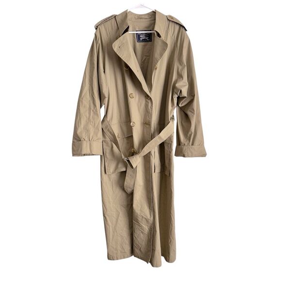 Burberry Tan Heritage Cotton Belted Trench Coat